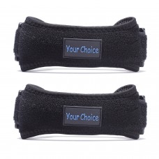 Unisex Fully Adjustable Two Velcro Patella Tendon Knee Strap - Pair